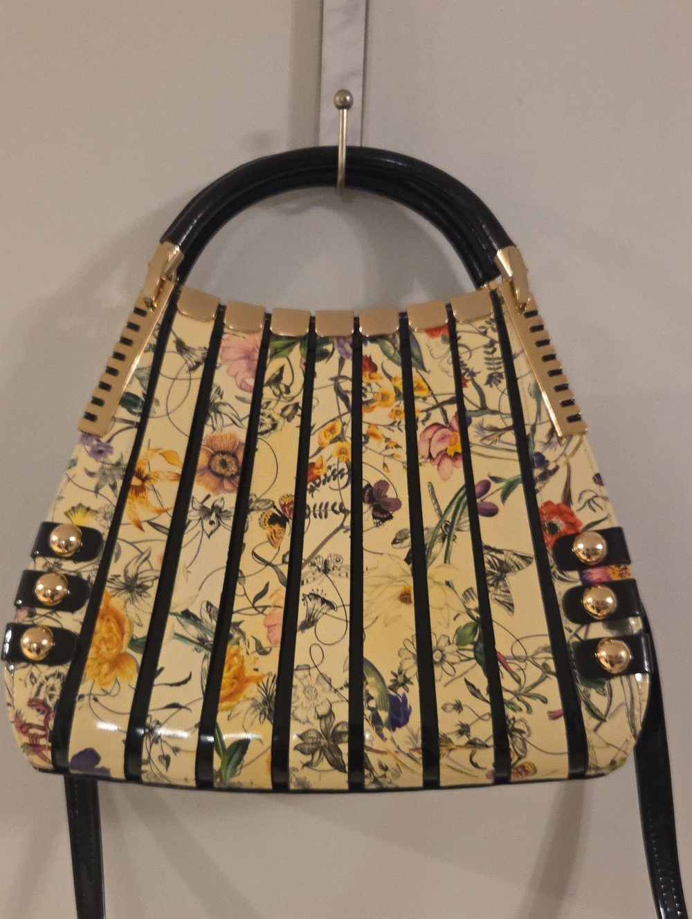 Bravo Irina Signature II Floral Italian Calfskin Leather Handbag B96-7610